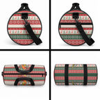 Aussie Sun Parakeet Christmas Duffle Bag Festive Knitted Pattern Inspired