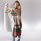 Aussie Sun Parakeet Christmas Hooded Blanket Festive Knitted Pattern Inspired