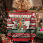 Aussie Sun Parakeet Christmas Kid Ugly Christmas Sweater Festive Knitted Pattern Inspired