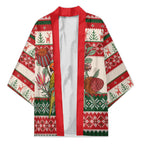 Aussie Sun Parakeet Christmas Kimono Festive Knitted Pattern Inspired