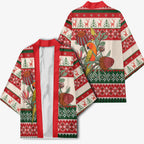 Aussie Sun Parakeet Christmas Kimono Festive Knitted Pattern Inspired