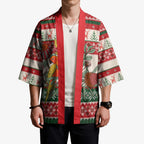 Aussie Sun Parakeet Christmas Kimono Festive Knitted Pattern Inspired