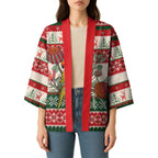 Aussie Sun Parakeet Christmas Kimono Festive Knitted Pattern Inspired