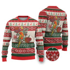 Aussie Sun Parakeet Christmas Ugly Christmas Sweater Festive Knitted Pattern Inspired