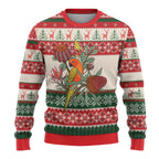 Aussie Sun Parakeet Christmas Ugly Christmas Sweater Festive Knitted Pattern Inspired