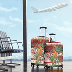 Aussie Sun Parakeet Christmas Luggage Cover Festive Knitted Pattern Inspired