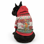 Aussie Sun Parakeet Christmas Pet Hoodie Festive Knitted Pattern Inspired