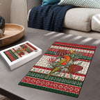 Aussie Sun Parakeet Christmas Puzzle Festive Knitted Pattern Inspired
