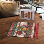 Aussie Sun Parakeet Christmas Puzzle Festive Knitted Pattern Inspired