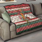 Aussie Sun Parakeet Christmas Quilt Festive Knitted Pattern Inspired