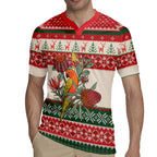 Aussie Sun Parakeet Christmas Rugby Jersey Festive Knitted Pattern Inspired