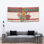 Aussie Sun Parakeet Christmas Tapestry Festive Knitted Pattern Inspired