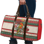 Aussie Sun Parakeet Christmas Travel Bag Festive Knitted Pattern Inspired