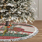 Aussie Sun Parakeet Christmas Tree Skirt Festive Knitted Pattern Inspired