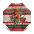 Aussie Sun Parakeet Christmas Umbrella Festive Knitted Pattern Inspired