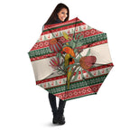 Aussie Sun Parakeet Christmas Umbrella Festive Knitted Pattern Inspired