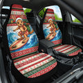 Aussie Wallaby Santa Surf Christmas Car Seat Cover Festive Knitted Pattern Inspired