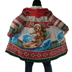 Aussie Wallaby Santa Surf Christmas Cloak Festive Knitted Pattern Inspired