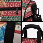 Aussie Wallaby Santa Surf Christmas Duffle Bag Festive Knitted Pattern Inspired