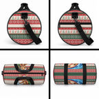 Aussie Wallaby Santa Surf Christmas Duffle Bag Festive Knitted Pattern Inspired