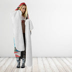 Aussie Wallaby Santa Surf Christmas Hooded Blanket Festive Knitted Pattern Inspired