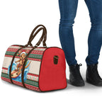 Aussie Wallaby Santa Surf Christmas Travel Bag Festive Knitted Pattern Inspired