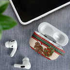 Aussie Wombat Christmas AirPods Case Festive Knitted Pattern Inspired