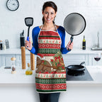Aussie Wombat Christmas Apron Festive Knitted Pattern Inspired