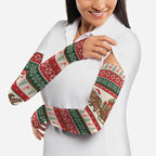 Aussie Wombat Christmas Arm Sleeves Festive Knitted Pattern Inspired