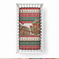 Aussie Wombat Christmas Baby Bed Cover Festive Knitted Pattern Inspired
