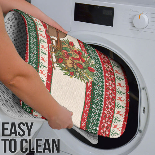 Aussie Wombat Christmas Bathroom Set Festive Knitted Pattern Inspired
