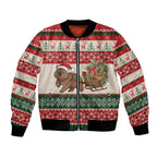 Aussie Wombat Christmas Bomber Jacket Festive Knitted Pattern Inspired