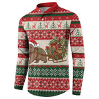 Aussie Wombat Christmas Button Sweatshirt Festive Knitted Pattern Inspired