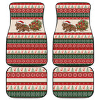 Aussie Wombat Christmas Car Mats Festive Knitted Pattern Inspired