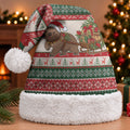 Aussie Wombat Christmas Santa Hat Festive Knitted Pattern Inspired