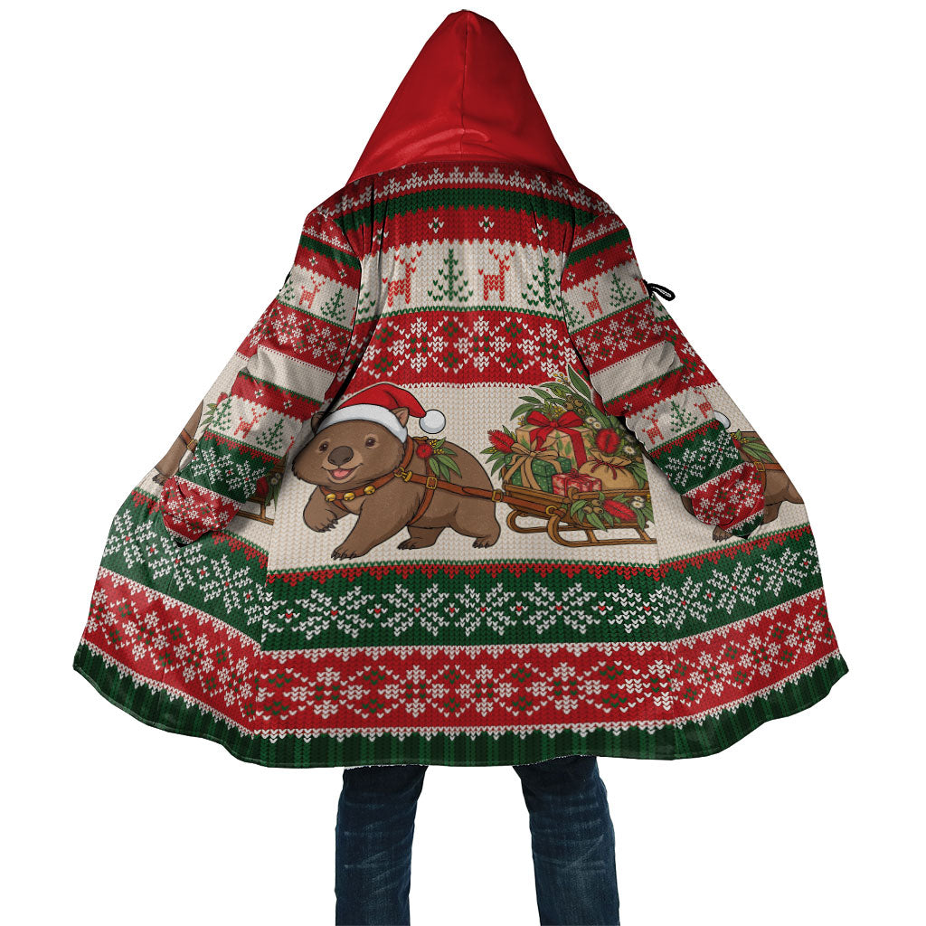 Aussie Wombat Christmas Cloak Festive Knitted Pattern Inspired