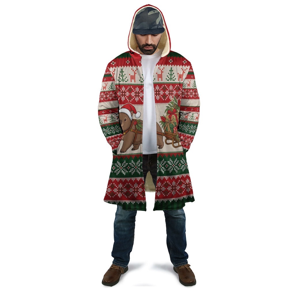Aussie Wombat Christmas Cloak Festive Knitted Pattern Inspired