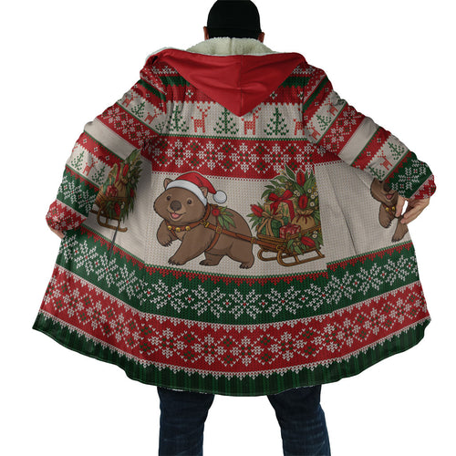 Aussie Wombat Christmas Cloak Festive Knitted Pattern Inspired
