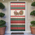 Aussie Wombat Christmas Door Cover Festive Knitted Pattern Inspired