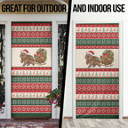 Aussie Wombat Christmas Door Cover Festive Knitted Pattern Inspired