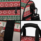 Aussie Wombat Christmas Duffle Bag Festive Knitted Pattern Inspired