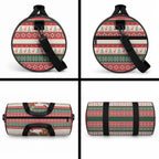 Aussie Wombat Christmas Duffle Bag Festive Knitted Pattern Inspired