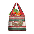 Aussie Wombat Christmas Grocery Bag Festive Knitted Pattern Inspired