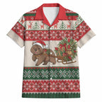 Aussie Wombat Christmas Hawaiian Shirt Festive Knitted Pattern Inspired