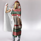 Aussie Wombat Christmas Hooded Blanket Festive Knitted Pattern Inspired