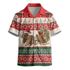 Aussie Wombat Christmas Kid Hawaiian Shirt Festive Knitted Pattern Inspired