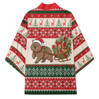 Aussie Wombat Christmas Kimono Festive Knitted Pattern Inspired