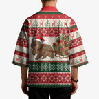 Aussie Wombat Christmas Kimono Festive Knitted Pattern Inspired