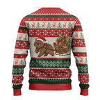 Aussie Wombat Christmas Ugly Christmas Sweater Festive Knitted Pattern Inspired