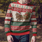 Aussie Wombat Christmas Ugly Christmas Sweater Festive Knitted Pattern Inspired